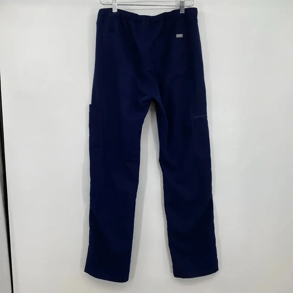 FIGS Technical Collection Cargo Scrub Pants Mens Size Medium Blue Nursing‎